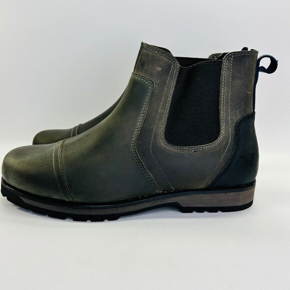 Territory Holloway Chelsea Boot Gray Size 11.5 Leather Pull-On Ankle Work - Picture 2 of 16
